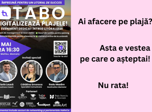 Ai afacere pe plajă? Asta e vestea pe care o așteptai: TABO digitalizează litoralul românesc