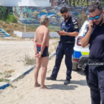 Turist încătușat la Eforie Sud