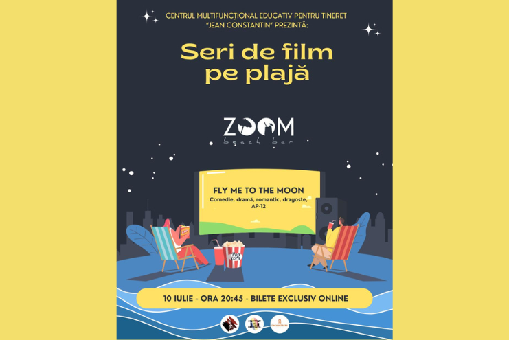 Seri de film pe plajă la Zoom Beach – cinema sub cerul liber, la malul mării
