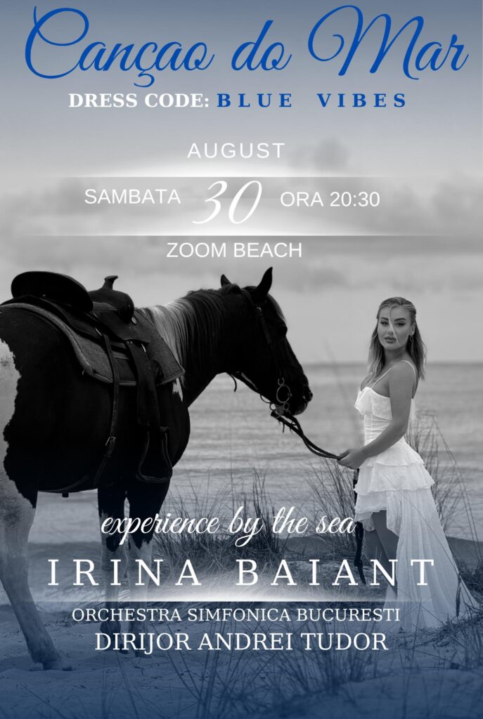 Irina Baianț cântă sub stele, la malul mării