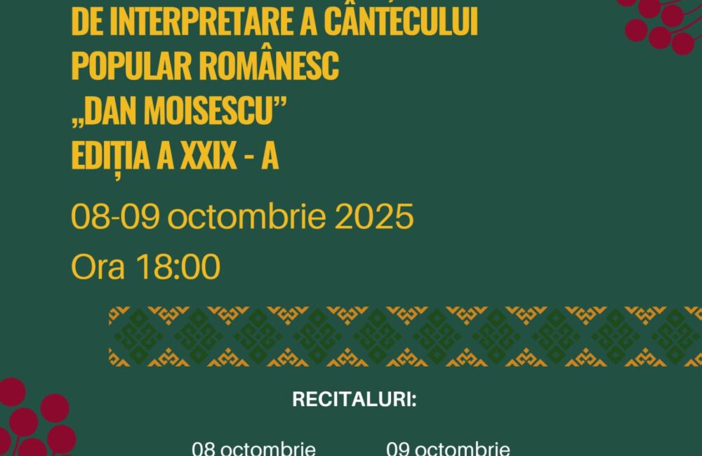 Festivalului Concurs Național de Interpretare a Cântecului Popular Românesc ,,Dan Moisescu”