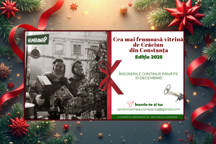 Constanța, orașul vitrinelor în sărbătoare: înscrierile în concurs continuă până pe 10 decembrie!
