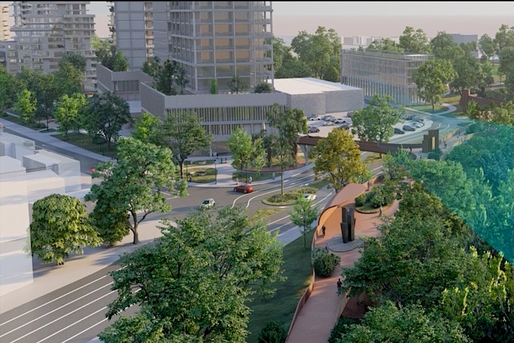 Delfin Park, reconversia fostei baze RATC de pe Soveja într-un cartier cu funcțiuni mixte și parc generos.