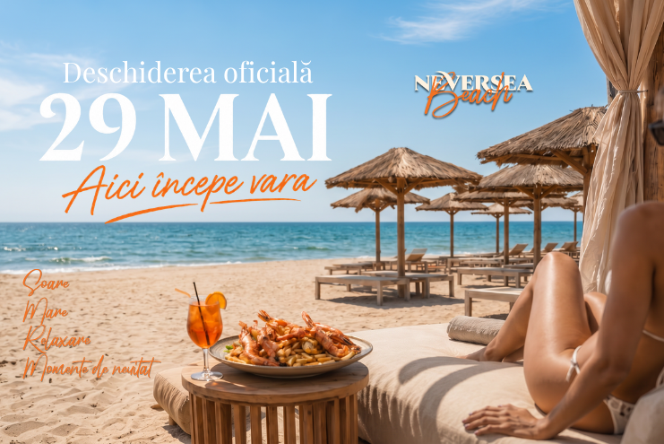 Neversea Beach: 29 mai și 1 iunie, patru zile de mare, muzică, joacă, relaxare și vibe de vacanță