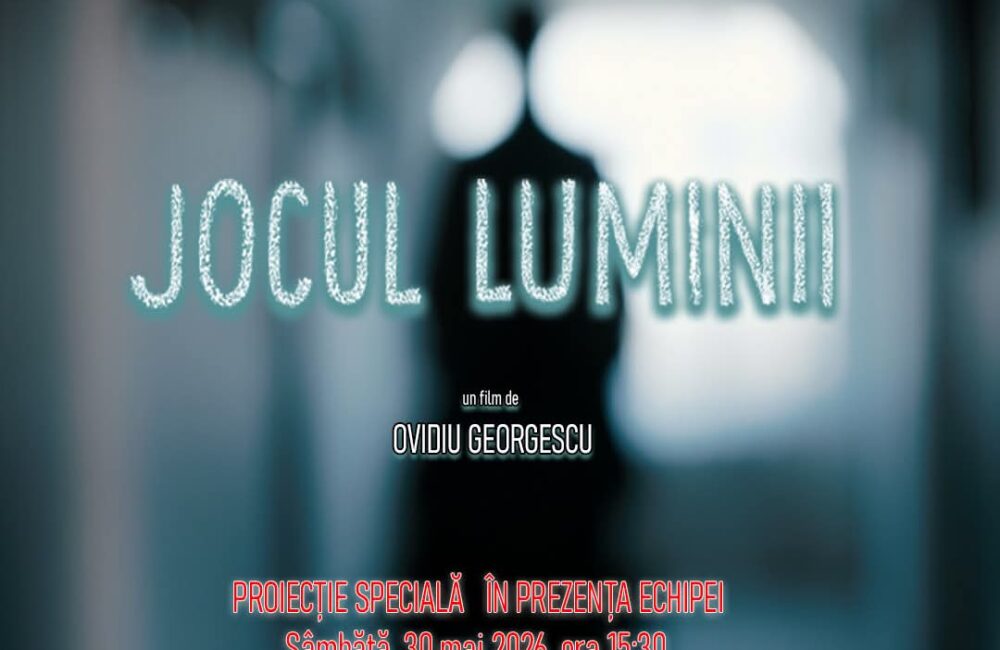 Proiecție specială „Jocul Luminii”, în prezența regizorului Ovidiu Georgescu, la Centrul „Jean Constantin”