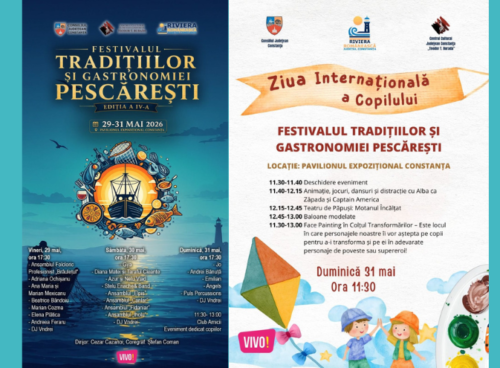 Trei zile de experiențe culinare, tradiții autentice și momente artistice dedicate comunității dobrogene!