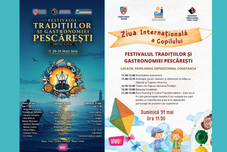 Trei zile de experiențe culinare, tradiții autentice și momente artistice dedicate comunității dobrogene!