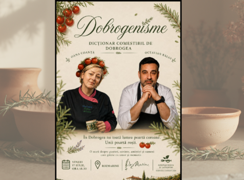 Dobrogea se așază la masă. Oana Coanță și Octavian Băloi pregătesc „Dobrogenisme”, o cină-eveniment la Rozmarine Constanța