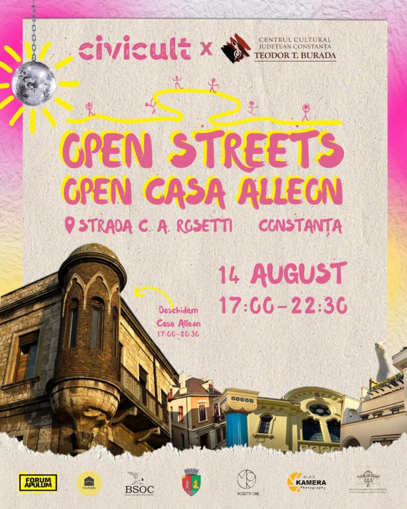 Constanța își redescoperă patrimoniul: Strada C.A. Rosetti devine pietonală, iar Casa Alleon va fi deschisă publicului pentru o după-amiază
