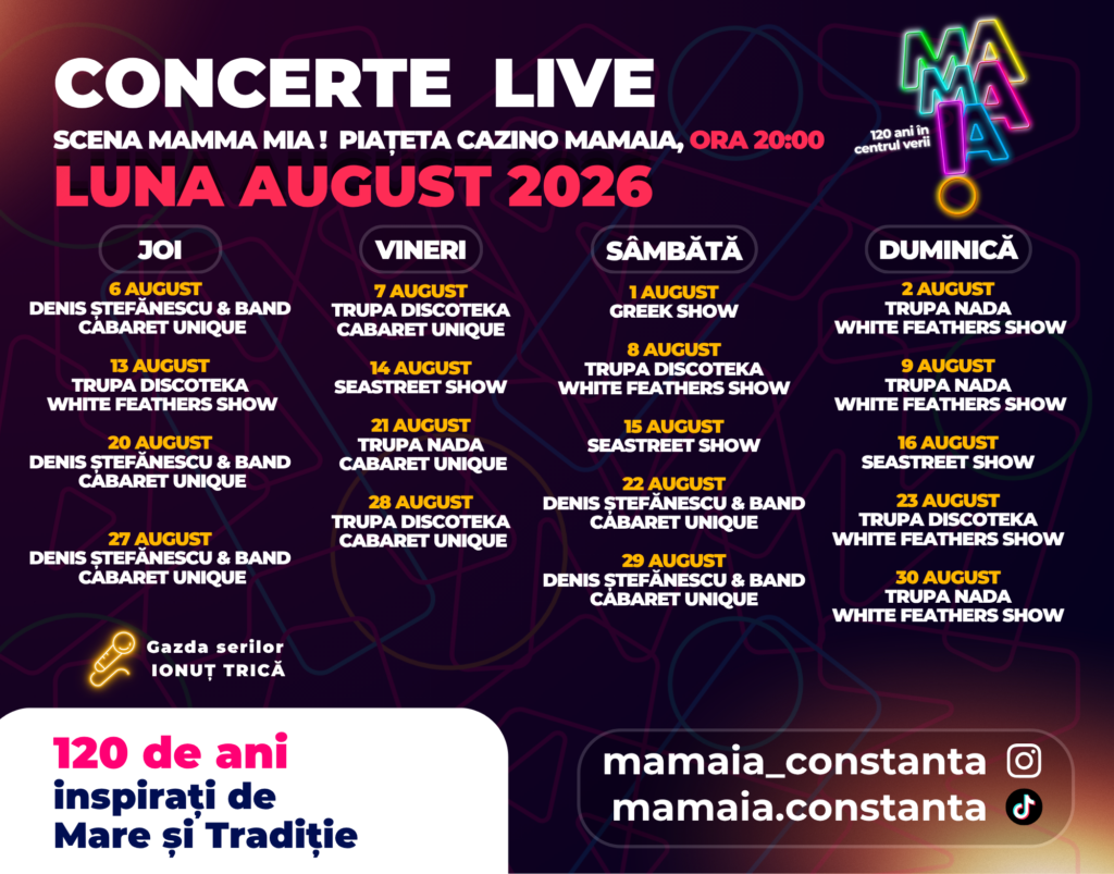 Destinația Mamaia Constanța, în sărbătoare.  Evenimente Ziua Marinei!