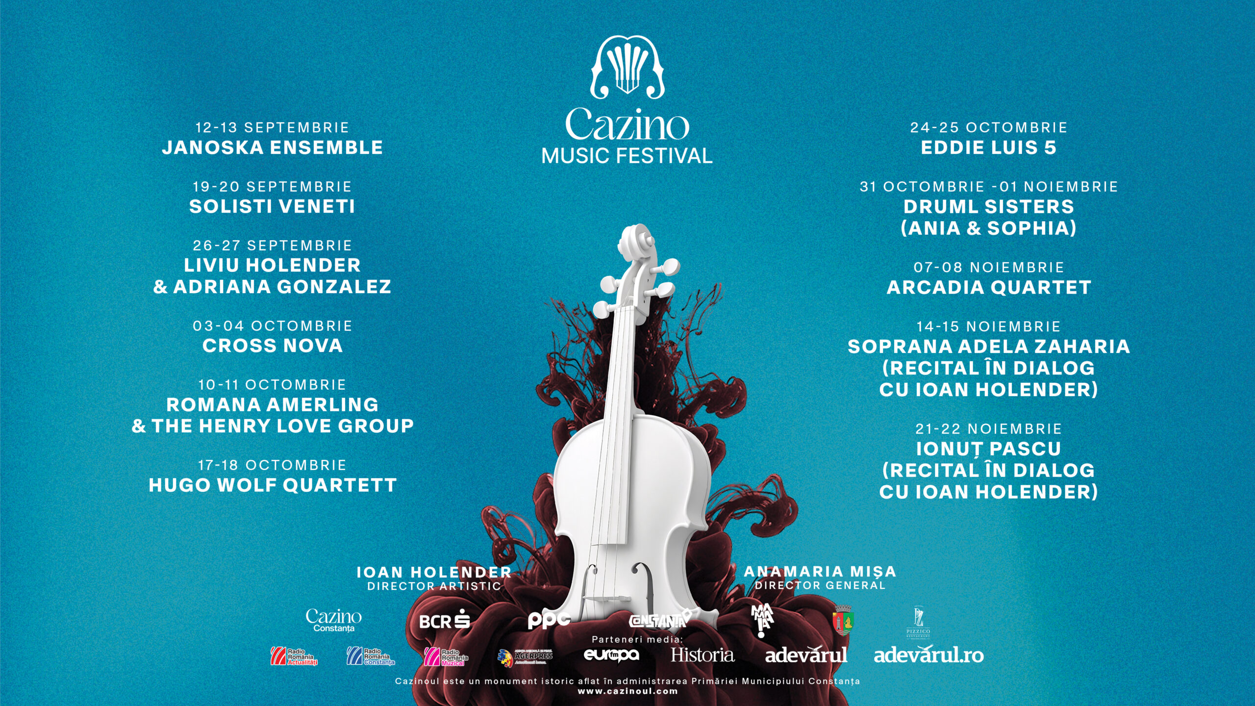 Programul Cazino Music Festival 2026, cu Druml Sisters pe 31 octombrie – 1 noiembrie