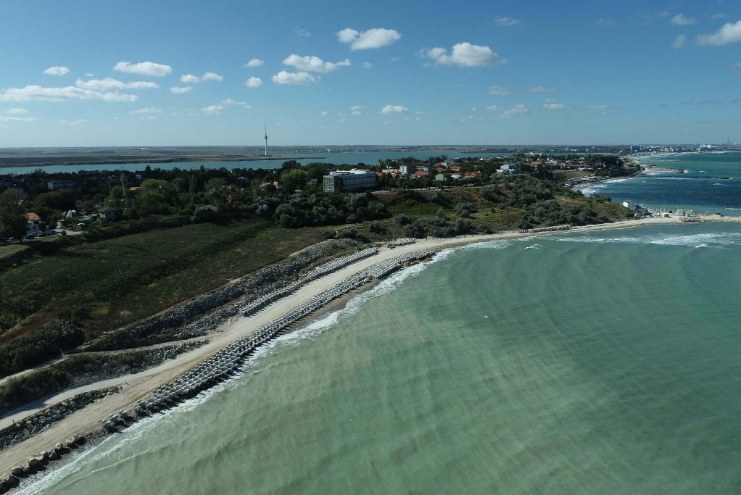 Litoralul românesc la Eforie, văzut de sus
